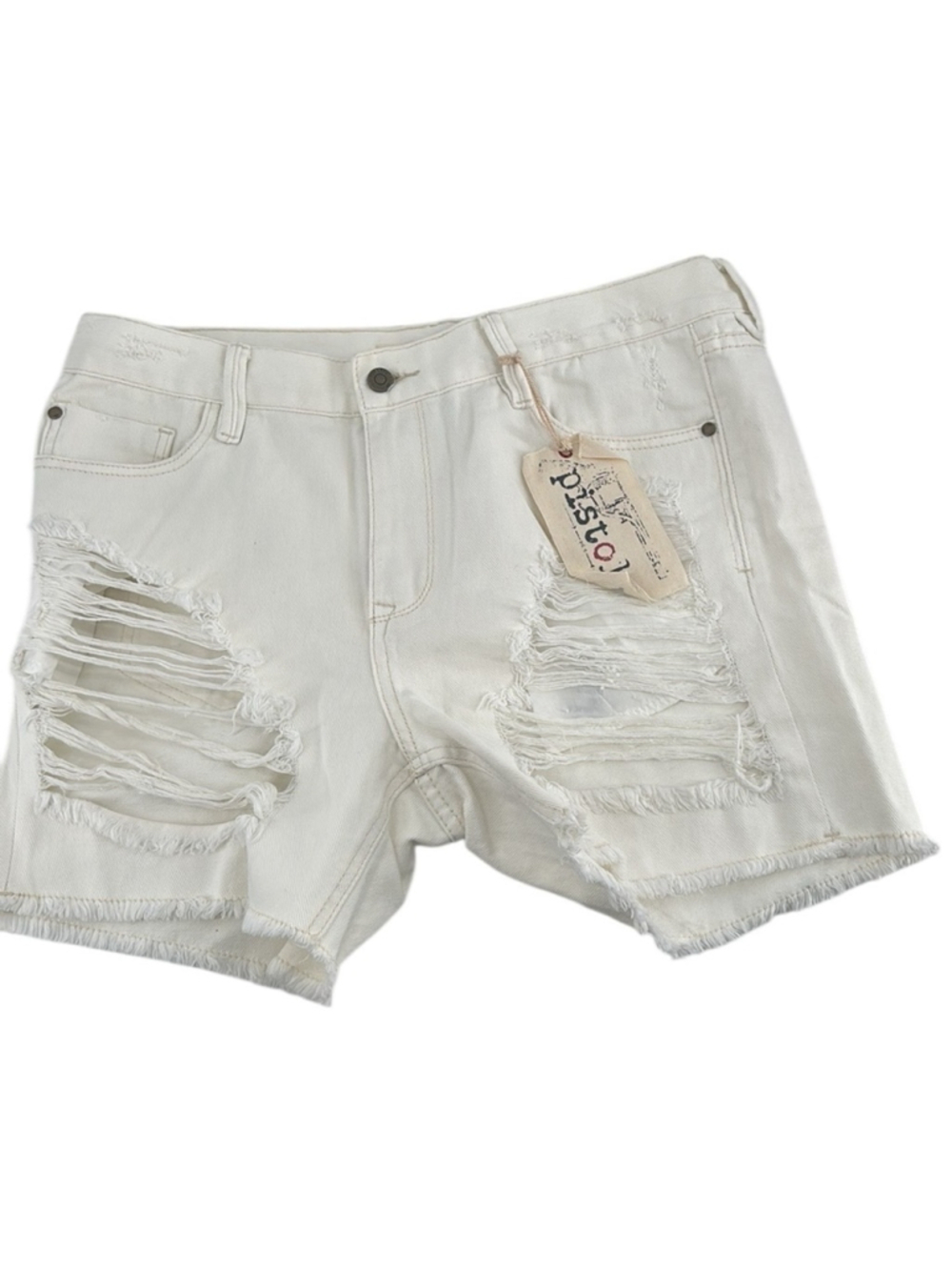Pistola jean shorts distressed dirty blonde new with tags summer vacation sz lg